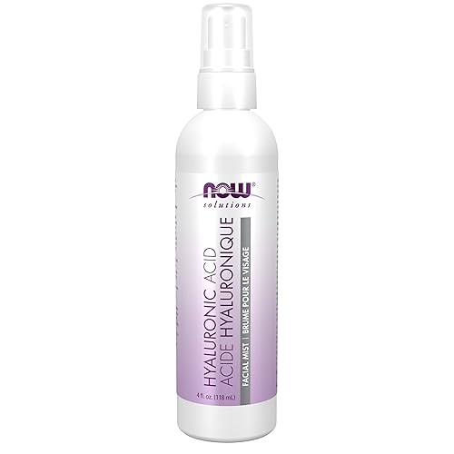 NOW Foods Solutions, Hyaluronic Acid Hydration Facial Mist with Aloe Vera and Cucumber Extracts, 4-Ounce Beauty & Personal Care NOW Foods