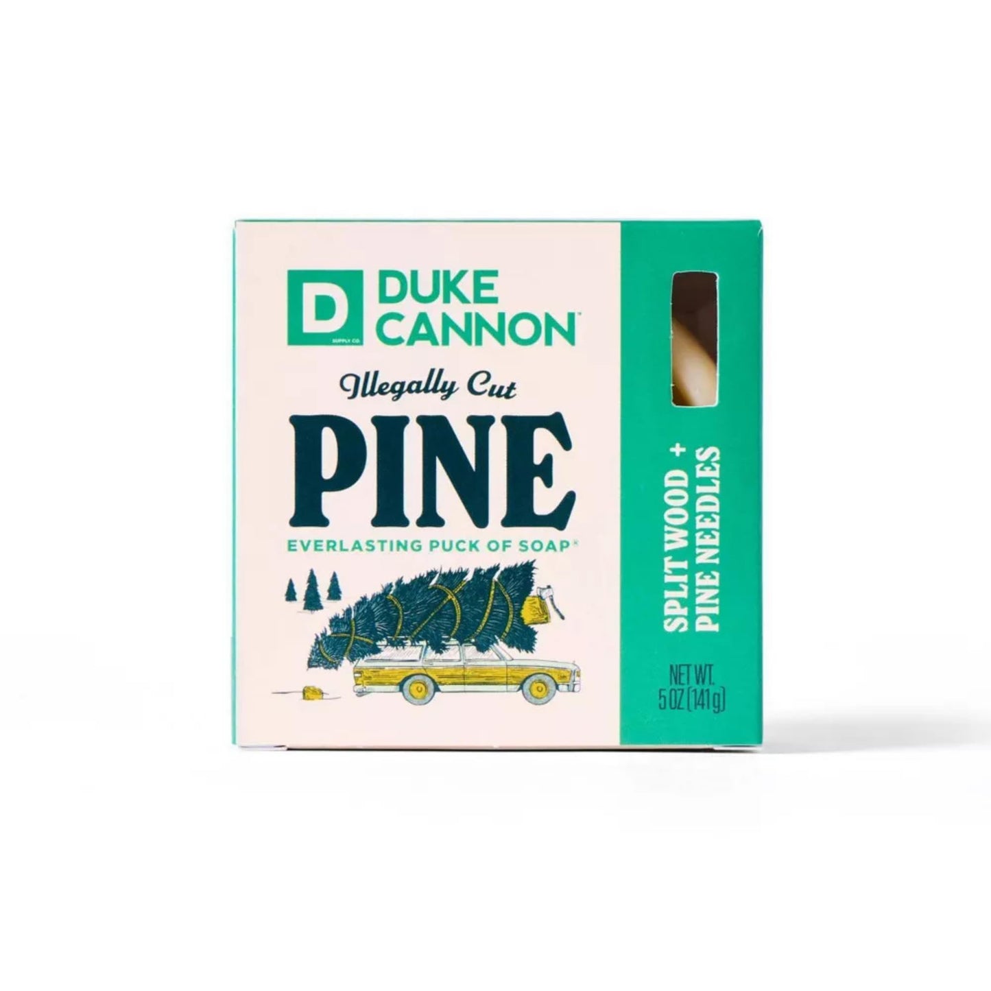 Duke Cannon Illegally Cut Pine Soap for Men - Split Wood + Pine Needles Scent, Long-Lasting Puck of Soap, 10 oz Bar Beauty & Personal Care Duke Cannon Supply Co.