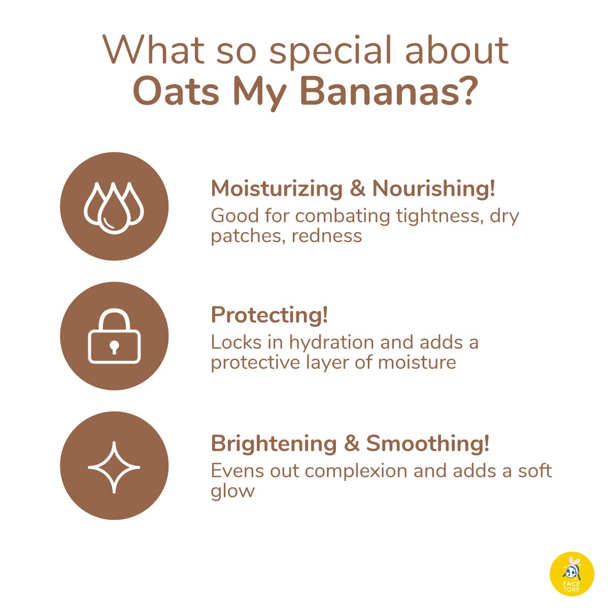 FACETORY K Beauty Face Mask Skin Care - OATS MY BANANAS CALMING Sheet Mask with Oat Extract | Milky Essence Soothes & Moisturizes (10 Pack) Beauty & Personal Care FACETORY