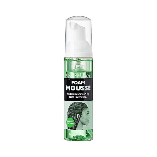 Red by Kiss Foaming Mini Travel Size Mousse, Maximum Shine Wrap Mousse, Reduce & Prevent Frizz, Define Curls, Hold Styles, Nourishes Dry & Crips Hair Beauty & Personal Care Red by Kiss
