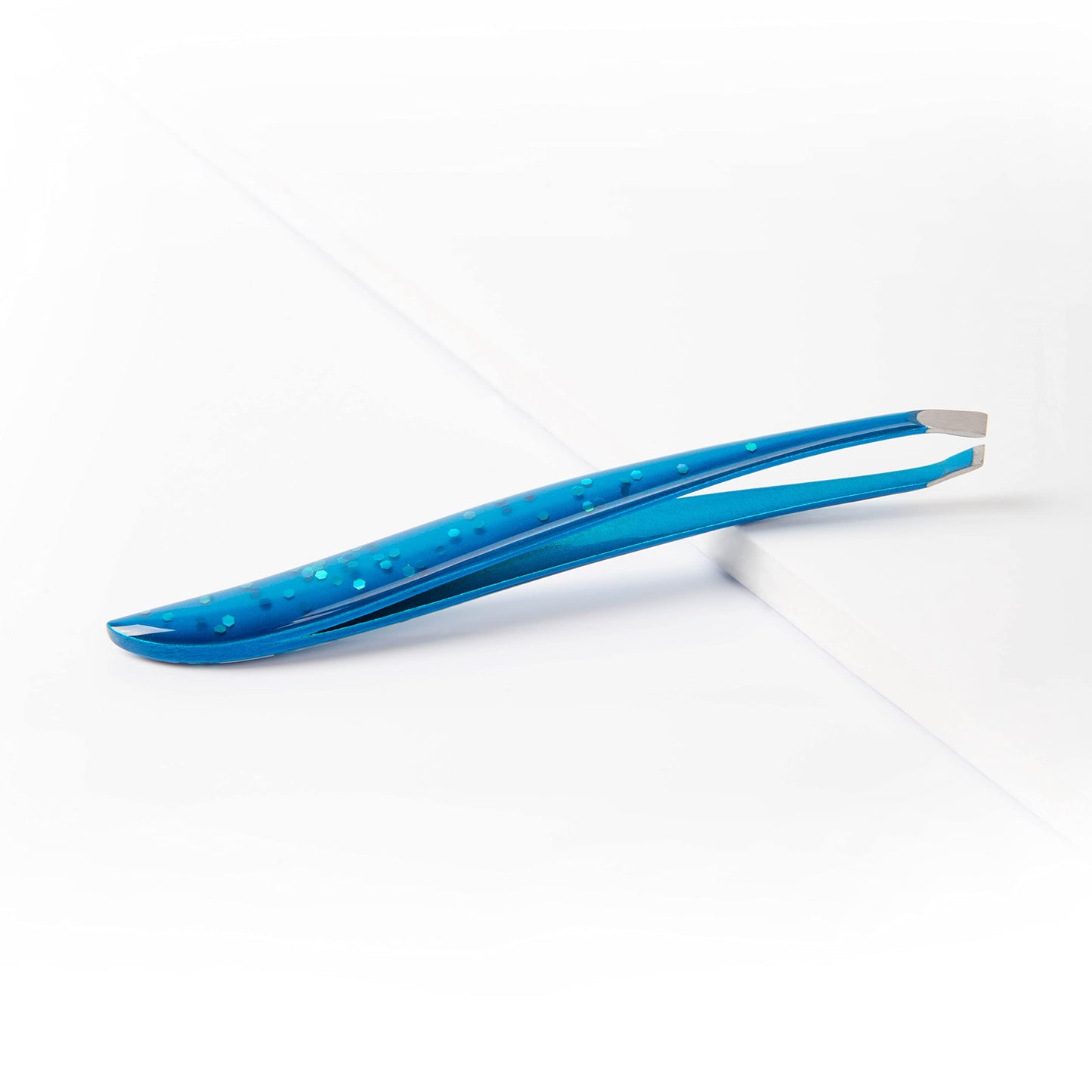 TRIM Azure Collection Slant Tip Tweezer - Precision-Ground Tips Grasp Even The Finest Hairs - Angled to Align with The Brow's Natural Arch Beauty & Personal Care Trim