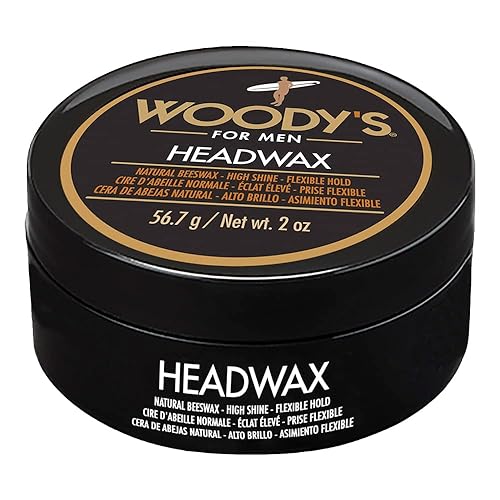 Woody's Headwax Pomade for Men - High Hold Hair Clay, Natural Beeswax Styling Wax, Matte Finish, Flexible Hold, Texturizing Pomade for All Hair Types Beauty & Personal Care Woody's