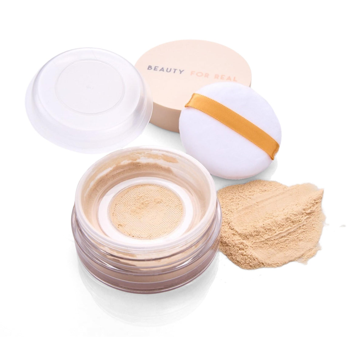 Beauty For Real Hydra-Set Translucent Finishing + Brightening Powder, Brighten - Invisible, Weightless Finish - 16-Hour Wear & 24-Hour Shine Control -