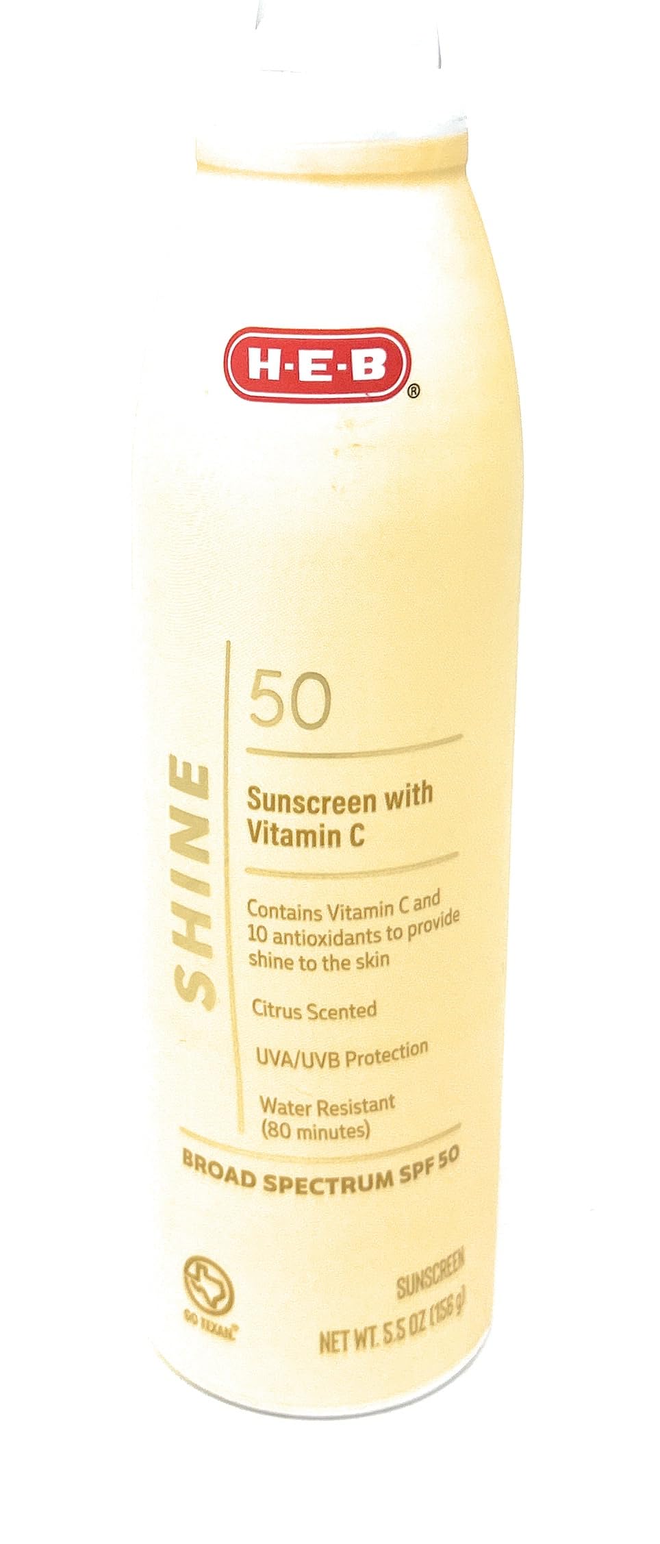 Shine Sunscreen Spray with Vitamin C & Antioxidants SPF 50-5.5oz - 1 bottle - made in the USA Beauty & Personal Care H-E-B