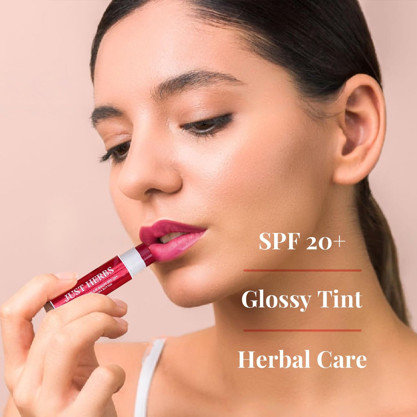 Just Herbs Tinted Lip Balm SPF 20+ Beetroot Beauty and Personal Care Just Herbs
