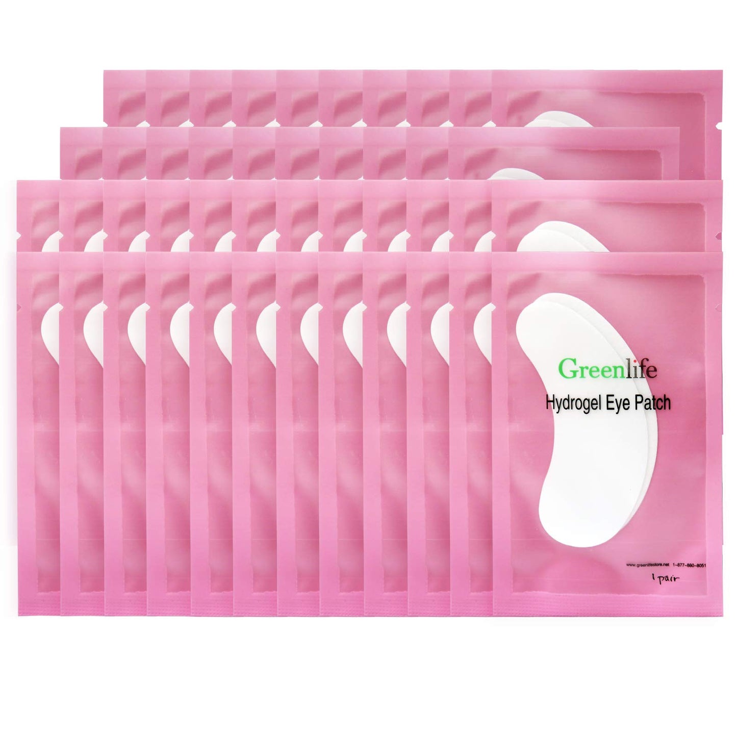 GreenLife 300 Pairs Eye Pads, 100% Naturel Eyelash Extension Under Eye Gel Pads patches kit Collagen with Aloe Vera Hydrogel Eye Patches set Beauty & Personal Care GreenLife