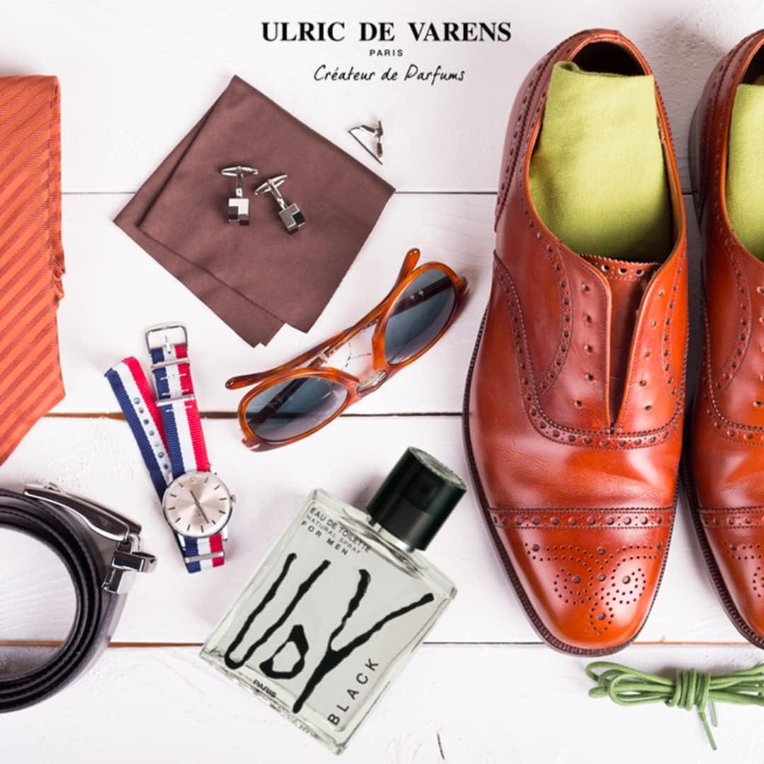 Ulric De Varens BLACK - Eau De Toilette for Men - Modern, Classic, Citrusy Scent - Woody, Adventurous Notes of Bergamot, Green Apple, White Flower Beauty & Personal Care Ulric de Varens
