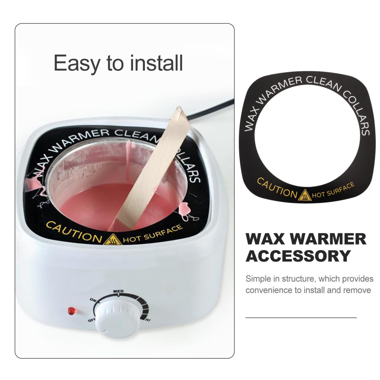 FOMIYES Wax Heater Washer Replacement - 50Pcs Stain Resistant Paper Mats for Hair Removal Wax Machine 5.66X5.66 Inches Easy to Install and Clean Beauty and Personal Care FOMIYES