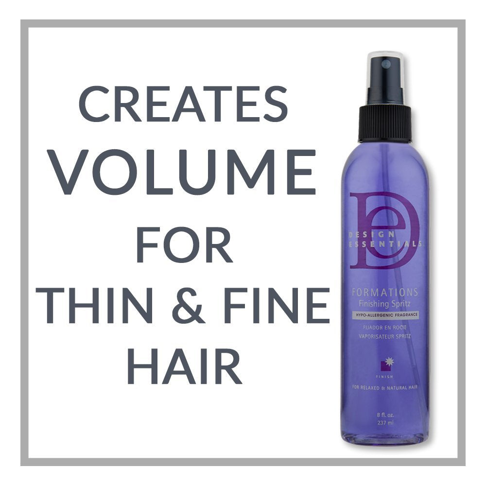 Design Essentials Formations Finishing Spritz Hypo-Allergenic Fragrance For Relaxed & Natural Hair - 8 Oz Beauty & Personal Care Design Essentials