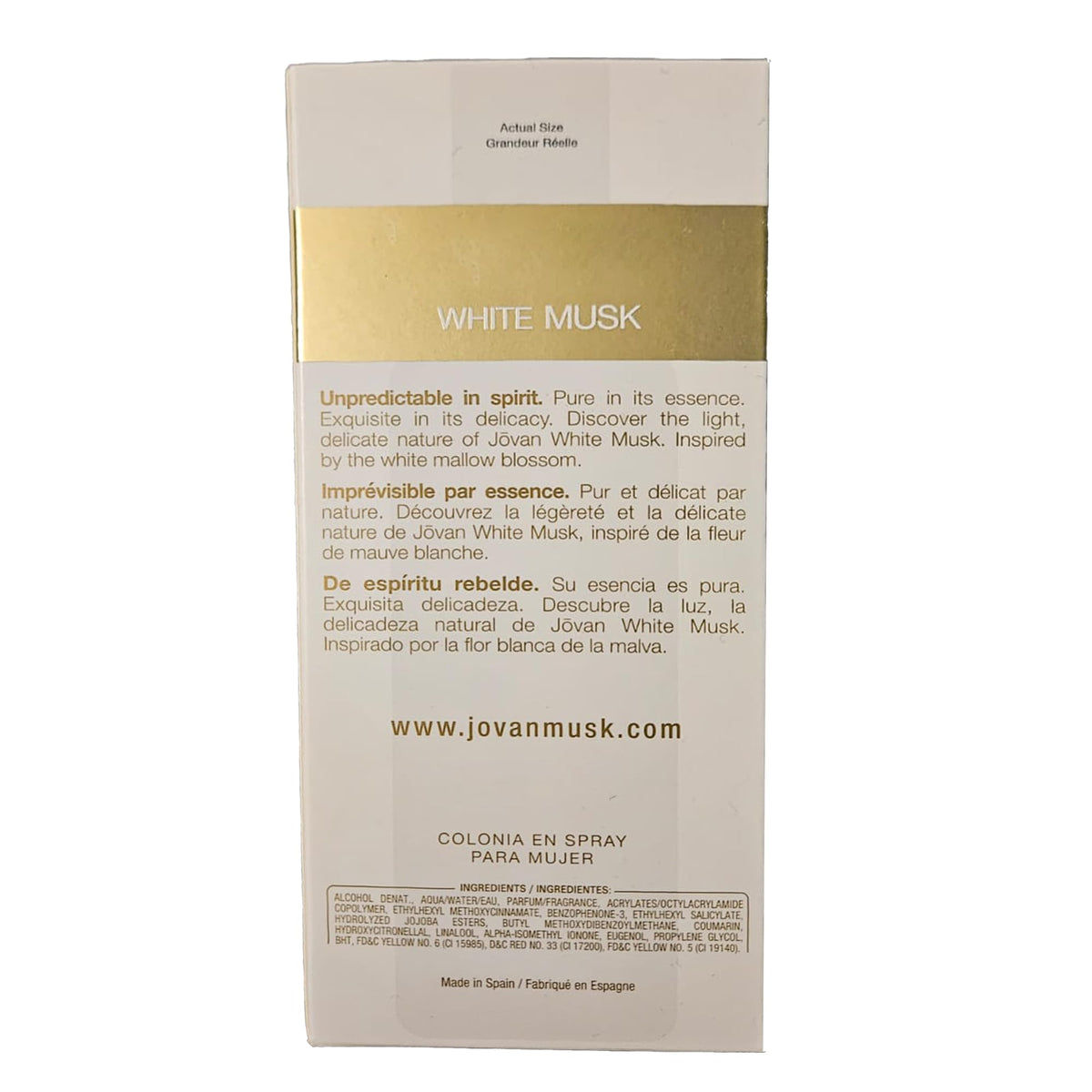 COTY Jovan White Musk Ladies - Cologne 3.25 oz Beauty & Personal Care Coty