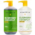 Alaffia EveryDay Coconut Shampoo and Conditioner - Normal to Dry Hair Cleansing with Ginger and Coconut Oil, Fair Trade, 32 Fl Oz Beauty & Personal Care Alaffia