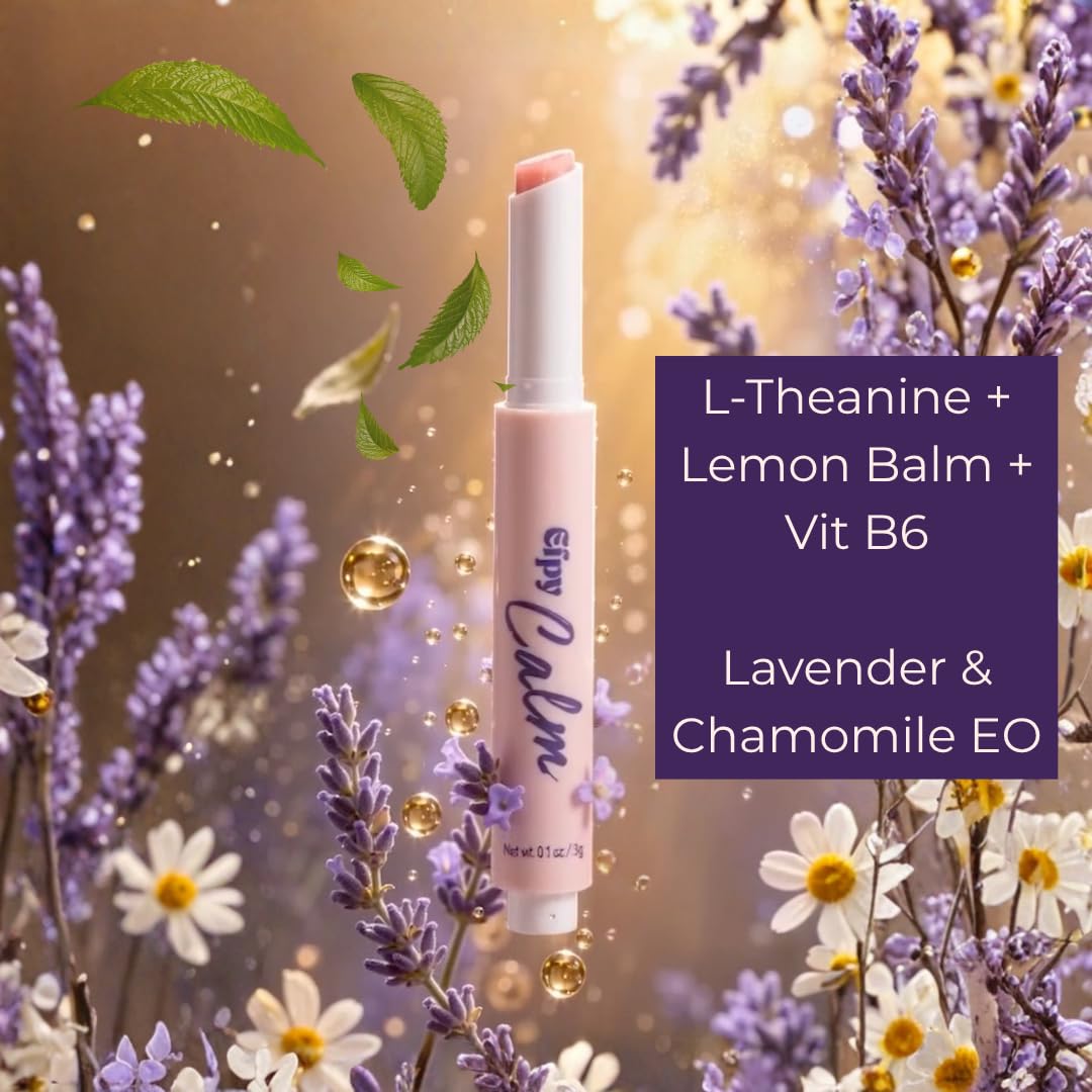 Efpy Micro-Dose Lip Balm - With Vitamins and Wellness Actives - Functional Beauty for Mind, Mood & Energy (Choose Your Formula: Calm, Curb, Perk) Beauty and Personal Care Efpy
