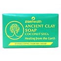 Zion Health Coconut Shea Ancient Clay Natural Soap Bar, 6 Oz Beauty & Personal Care Adama Minerals