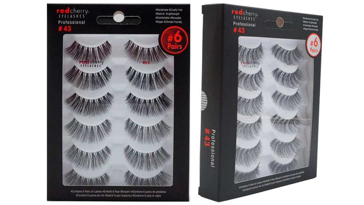 Red Cherry Eyelashes # 43-12 Pairs Beauty & Personal Care Red Cherry