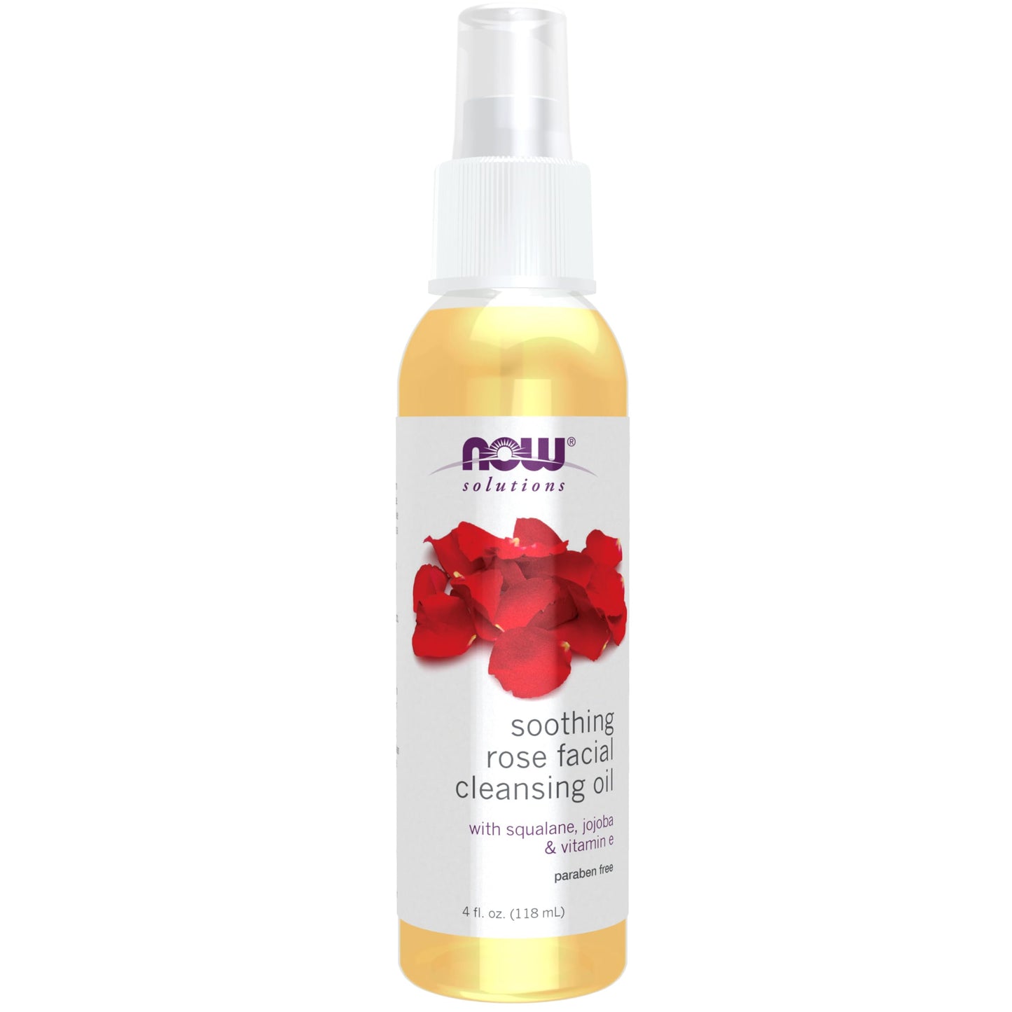 NOW Solutions, Soothing Rose Facial Cleansing Oil With Jojoba Oil, Vitamin E and Rose Absolute, 4 Fluid Ounce Beauty & Personal Care NOW Foods