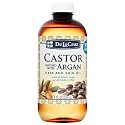 De La Cruz® Castor Infused with Moroccan Argan Hair and Skin Oil Blend 8 FL. OZ. (236 mL) Beauty & Personal Care De La Cruz