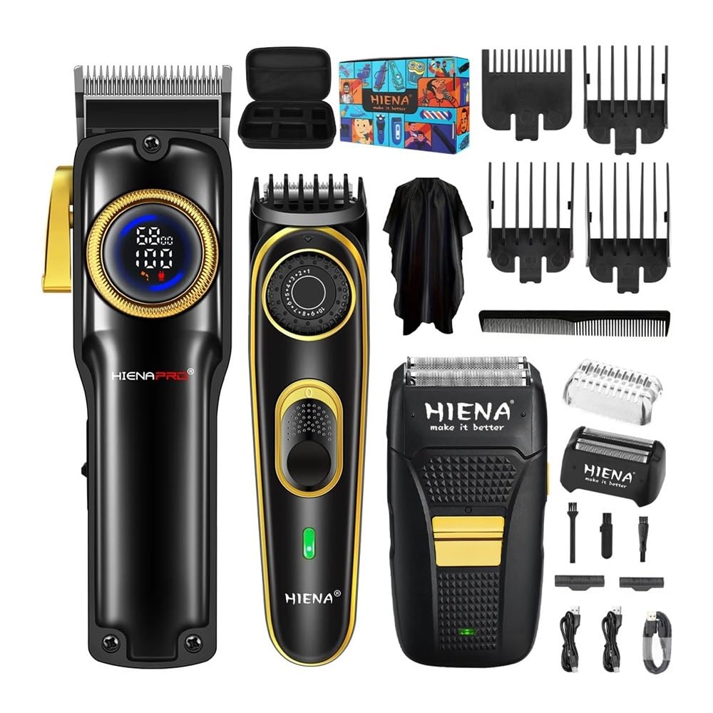 EWKYLSEM Razors Professional Hair Cutting Machine 3-Piece Set,USB Charging Trimmer,Cordless use Trimmer,high Power Powerful Trimming Tool Set Beauty and Personal Care EWKYLSEM