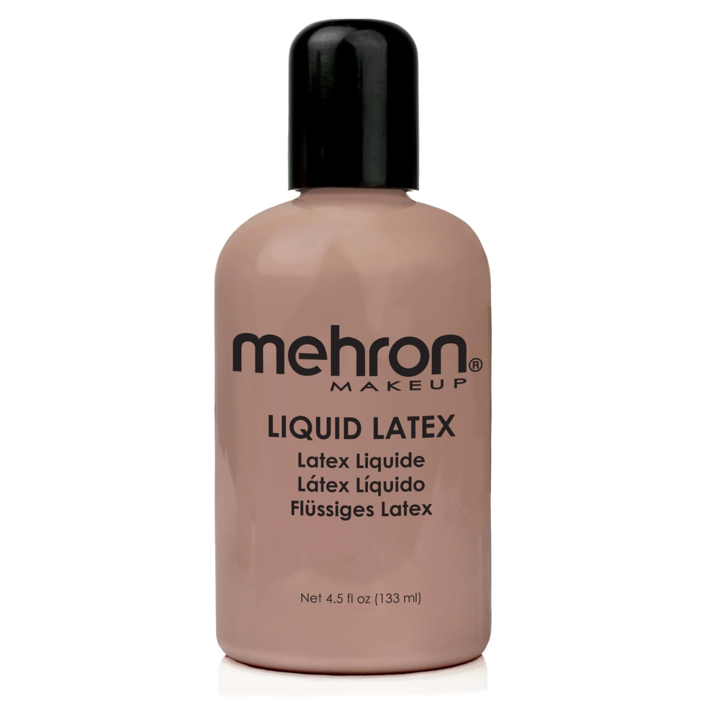 Mehron Makeup Liquid Latex | SFX Makeup | Halloween Latex Makeup | Latex Glue for Skin | Prosthetic Glue 4.5 fl oz (133 ml) (Dark Flesh) Beauty & Personal Care Mehron