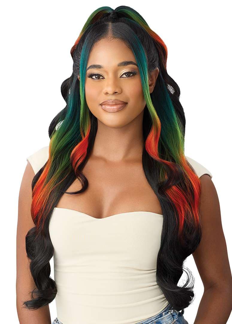 Outre Lace Front Wig - Perfect Hair Line 13X6 - Rimona (JET BLACK 1)
