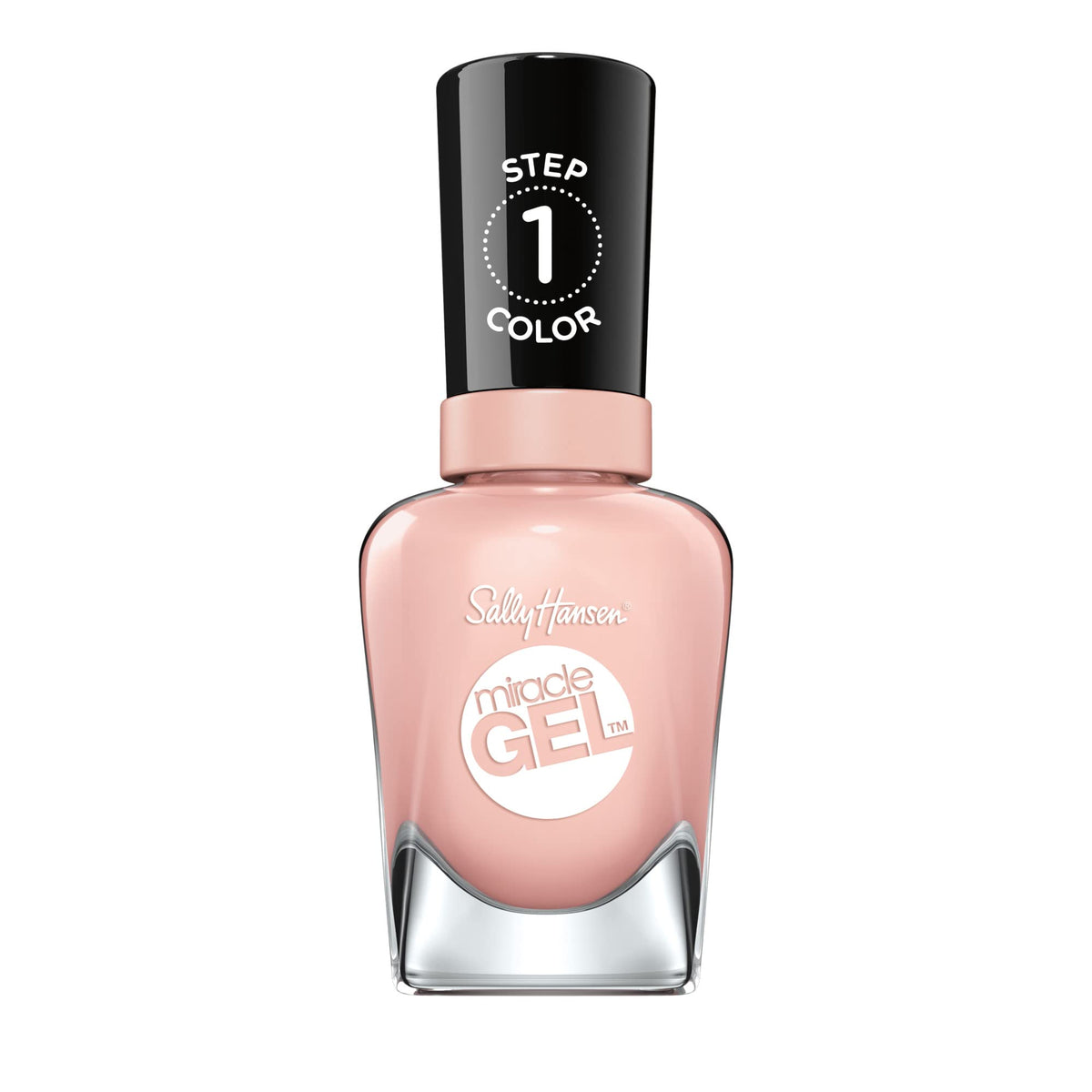 Sally Hansen Miracle Gel Salon Quality Nail Polish | Gel-Like Formula, Two-Step System, No UV Light Needed, Long Lasting | | 246 In The Sheer | Pink