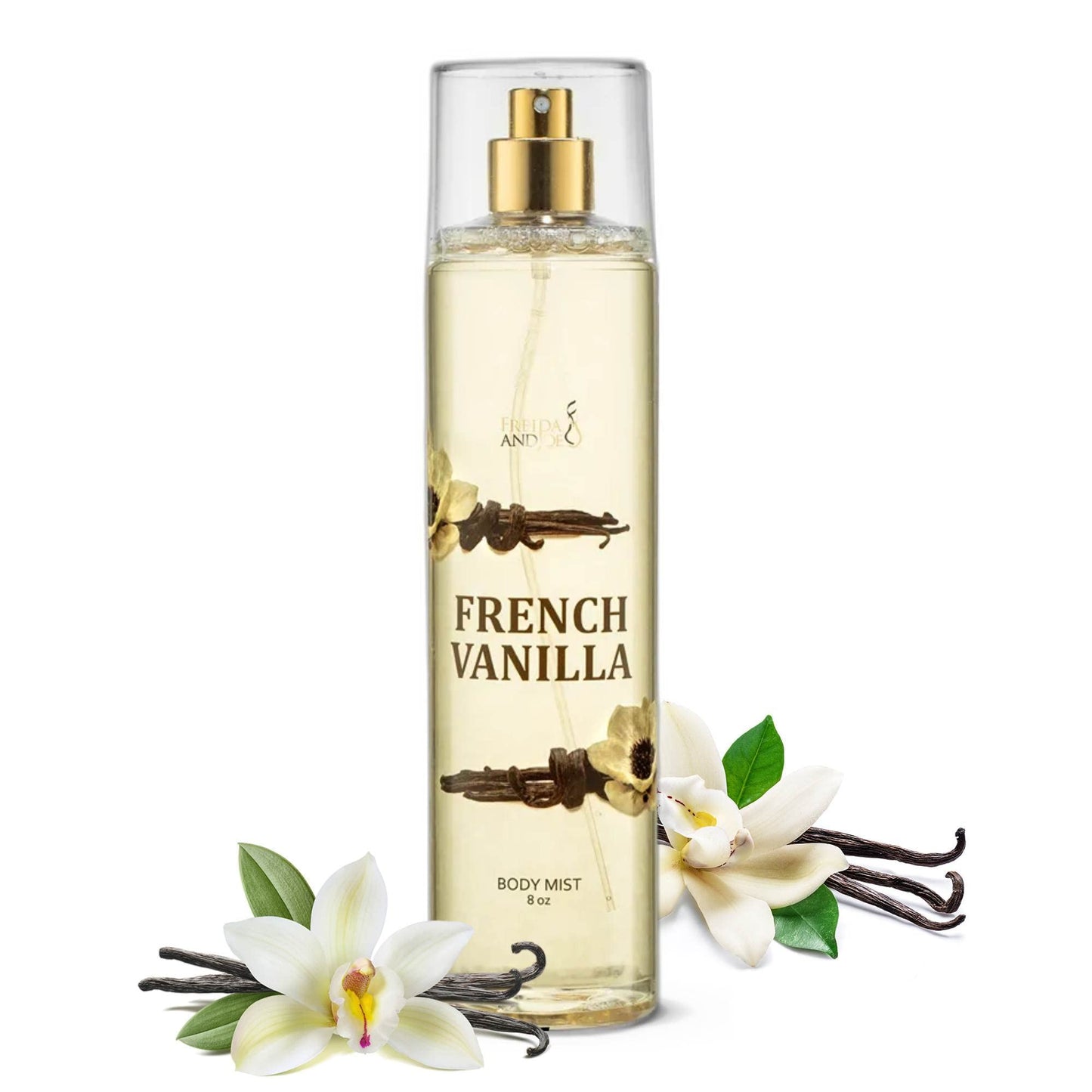 Freida and Joe Body Spray For Women, French Vanilla spray Fragrance Body Mist, Unisex rich, comforting, & sweet aroma, 8 oz Fine Fragrance Gift Beauty & Personal Care Freida and Joe
