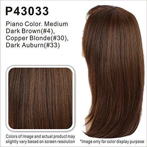 Vivica A Fox Hair Collection Silver-V New Futurua Synthetic Heat Resistant Fiber Pure Stretch Cap Wig, P4/27/30, 5.8 Ounce