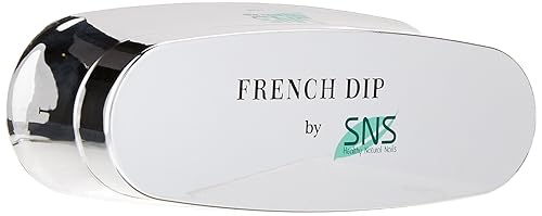 SNS Nails Dipping Powder French Dip Moulding (Mold) for Pink/White - Two-Sided French Manicure Mold for Flat or Curved Smile Line - Beautiful Clear Beauty & Personal Care SNS Healthy Natural Nails