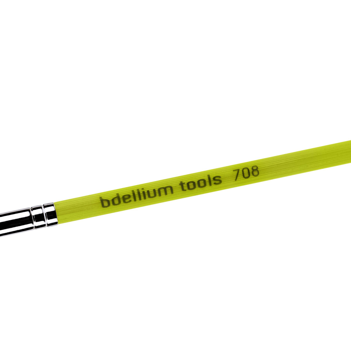 Bdellium Tools Professional Makeup Brush - Green Bambu Series 708 Bent Eyeliner - With Soft Synthetic Fibers, For Smooth Application (Green, 1pc)