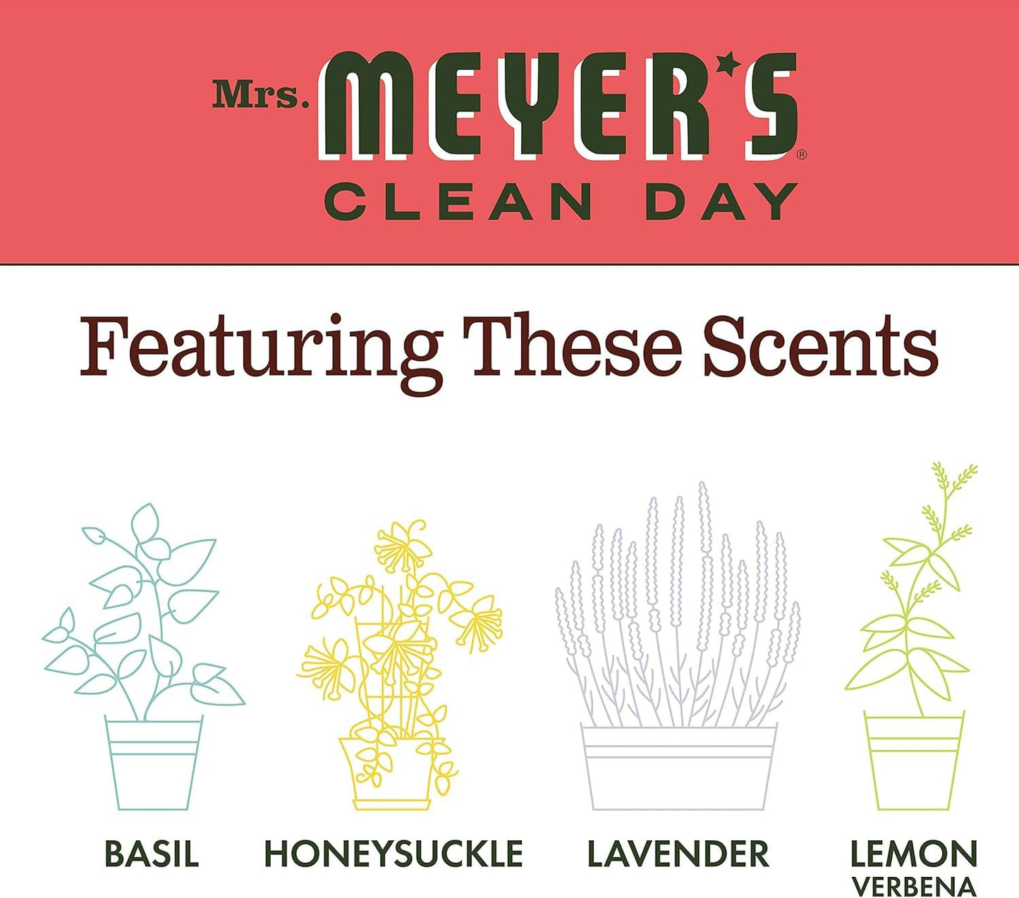 MRS. MEYER'S CLEAN DAY Hand Soap, Made with Essential Oils, Rhubarb, 12.5 fl. oz Beauty & Personal Care Mrs. MEYER'S