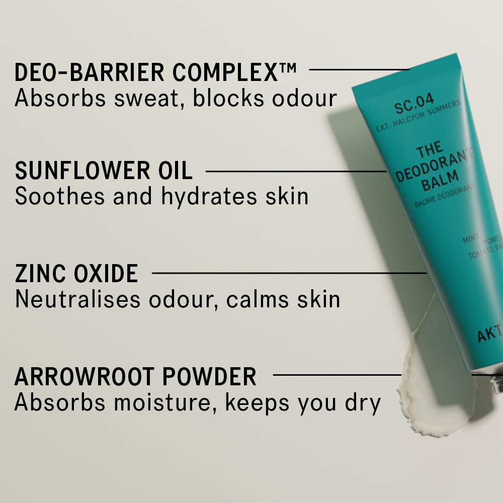 AKT, THE DEODORANT BALM. Award winning, multi-use, natural deodorant. Plastic Free. Gender Free. Aluminium Free. 100% effective - 1 tube lasts up to 3 Beauty and Personal Care AKT