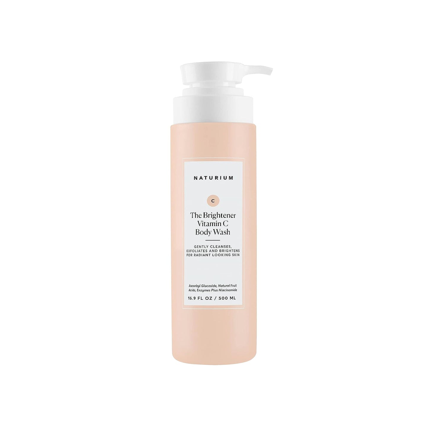 Naturium The Brightener Vitamin C Body Wash, Gentle Cleanser for Smoother-Looking Skin, Removes Dirt, Oil & Other Impurities, 16.9 oz Beauty & Personal Care Naturium