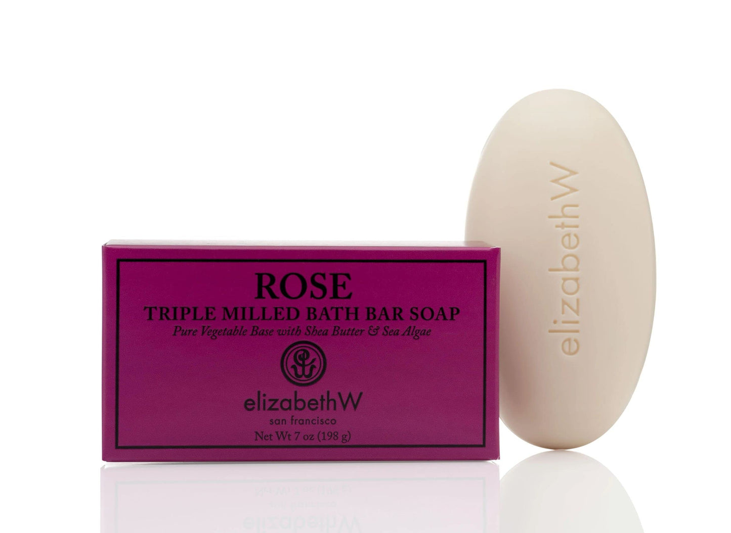 elizabeth W Rose Triple Milled Bath Bar Soap, 7 Ounces Beauty & Personal Care elizabeth W