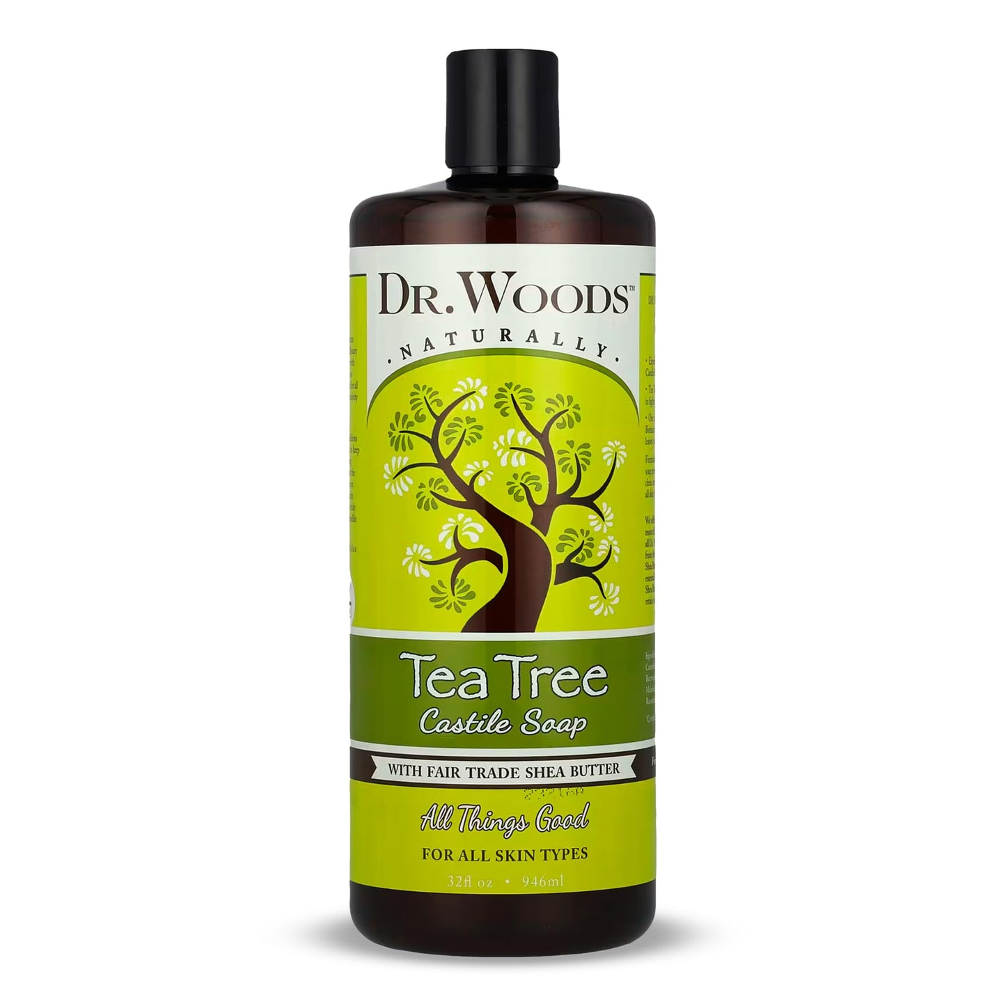 Dr. Woods Tea Tree Liquid Castile Soap - Castile Soap with Pure Tea Tree Oil, Body Wash for Men and Women, Contains Organic Shea Butter, Natural Beauty & Personal Care Dr. Woods
