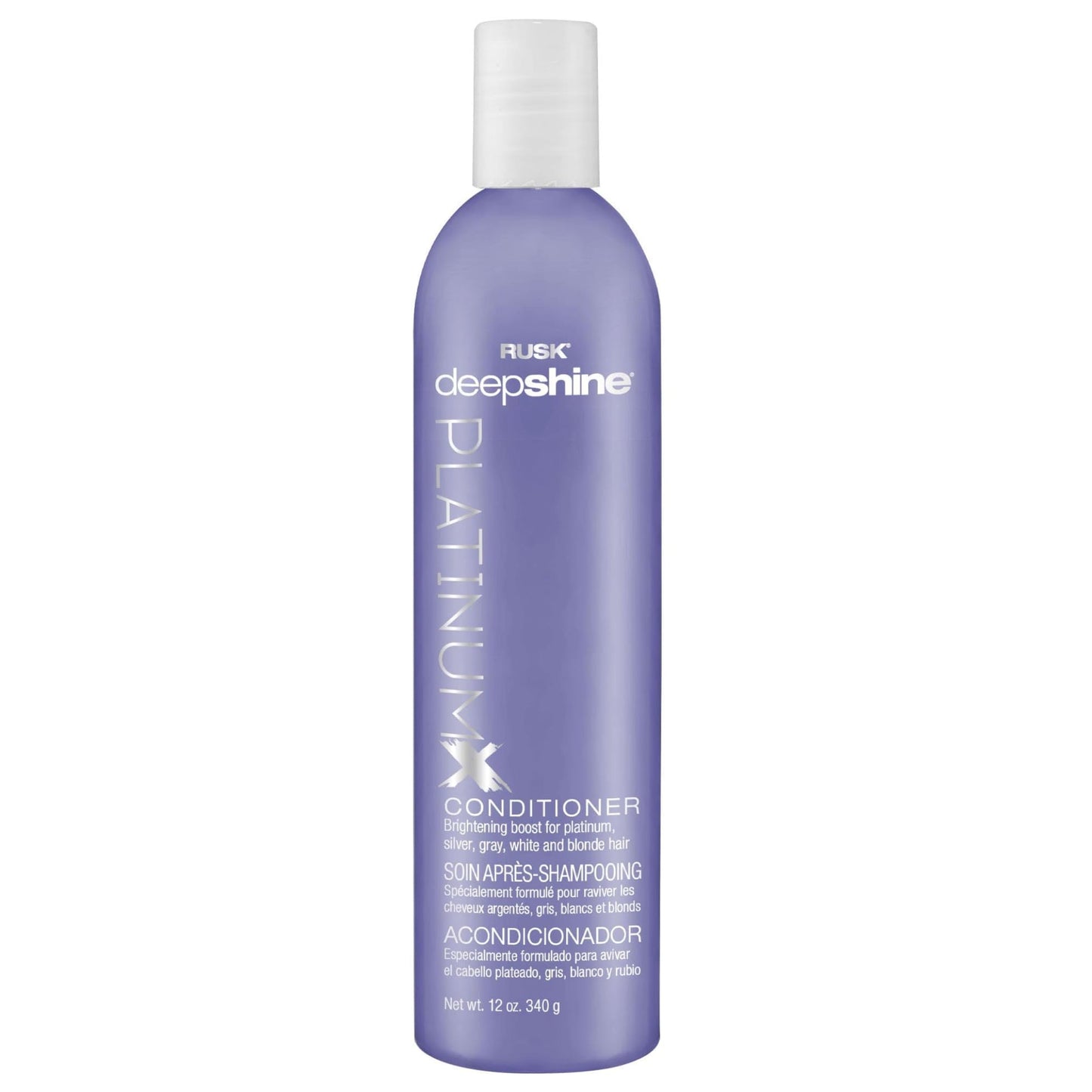 RUSK Deepshine Platinum Conditioner, Gentle Conditioner Eliminates Brassiness, Brightening Boost for Platinum, Silver, Gray, White, and Blonde Hair Beauty & Personal Care RUSK