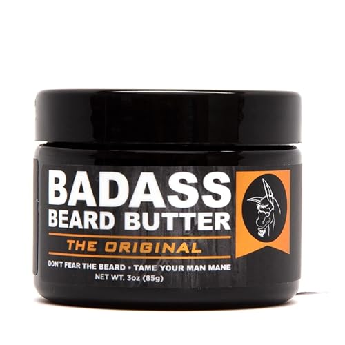 Badass Beard Care Beard Butter For Men - THE ORIGINAL, 3 oz - Made of Natural Ingrediens for Healthy, Soften and Itchness Free Beard and Mustache Beauty & Personal Care Badass Beard Care