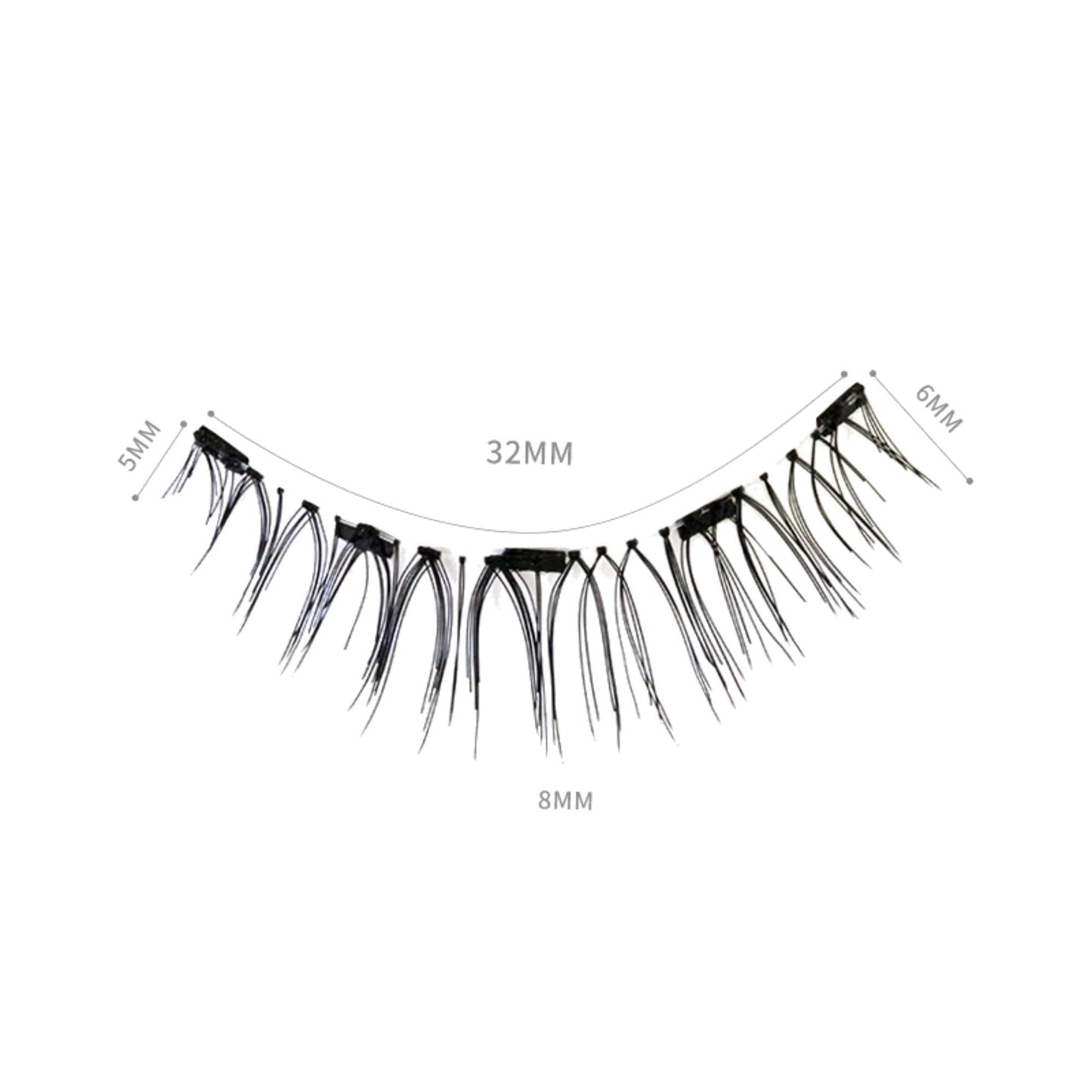 Dorisue Magnetic eyelashes natural look Short lashes Hight Quality face eyelashes Pack of 4 eyelashes pack E3 Magnetic lashes Black Beauty & Personal Care Dorisue