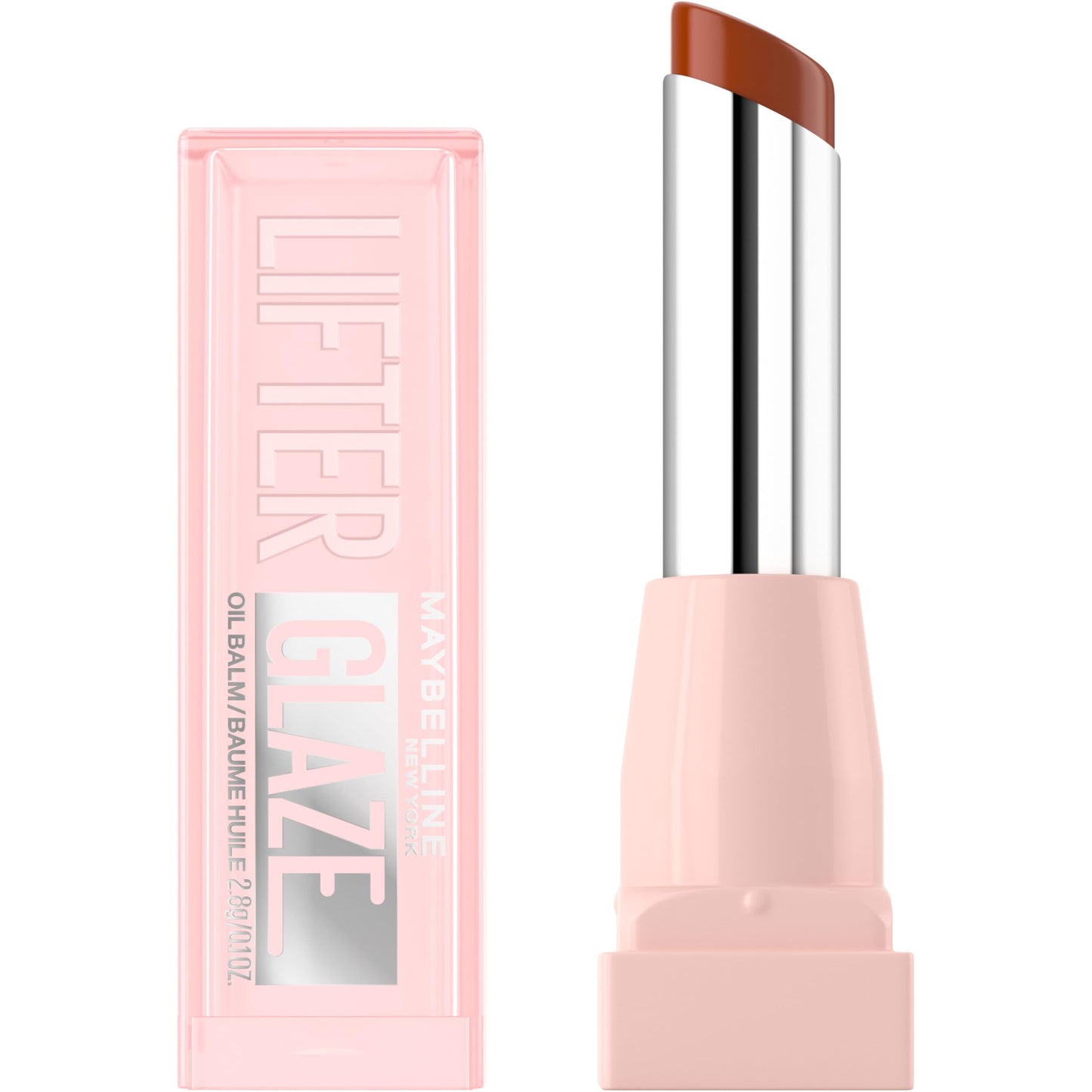 MAYBELLINE Lifter Glaze Oil Balm with Hyaluronic Acid and Hydrating Oil Blend, Lip Balm with 24HRs of Smooth, Moisturizing Shine, Latte Crush (Sheer Beauty and Personal Care MAYBELLINE