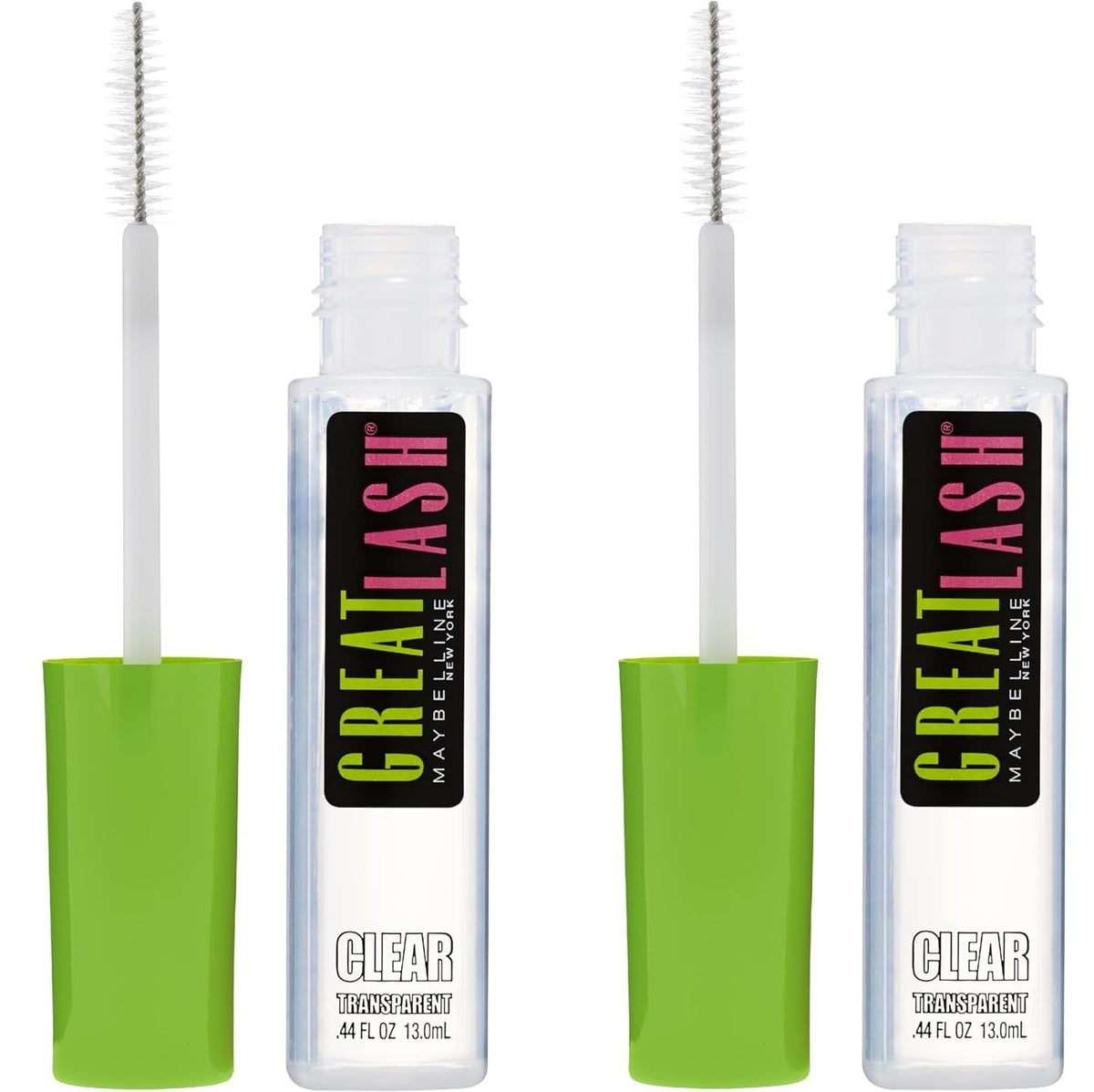Maybelline Great Lash Clear Mascara, Conditioning Formula for Lashes and Eyebrows for a Natural Eye Makeup Look, 2 Count Beauty & Personal Care MAYBELLINE