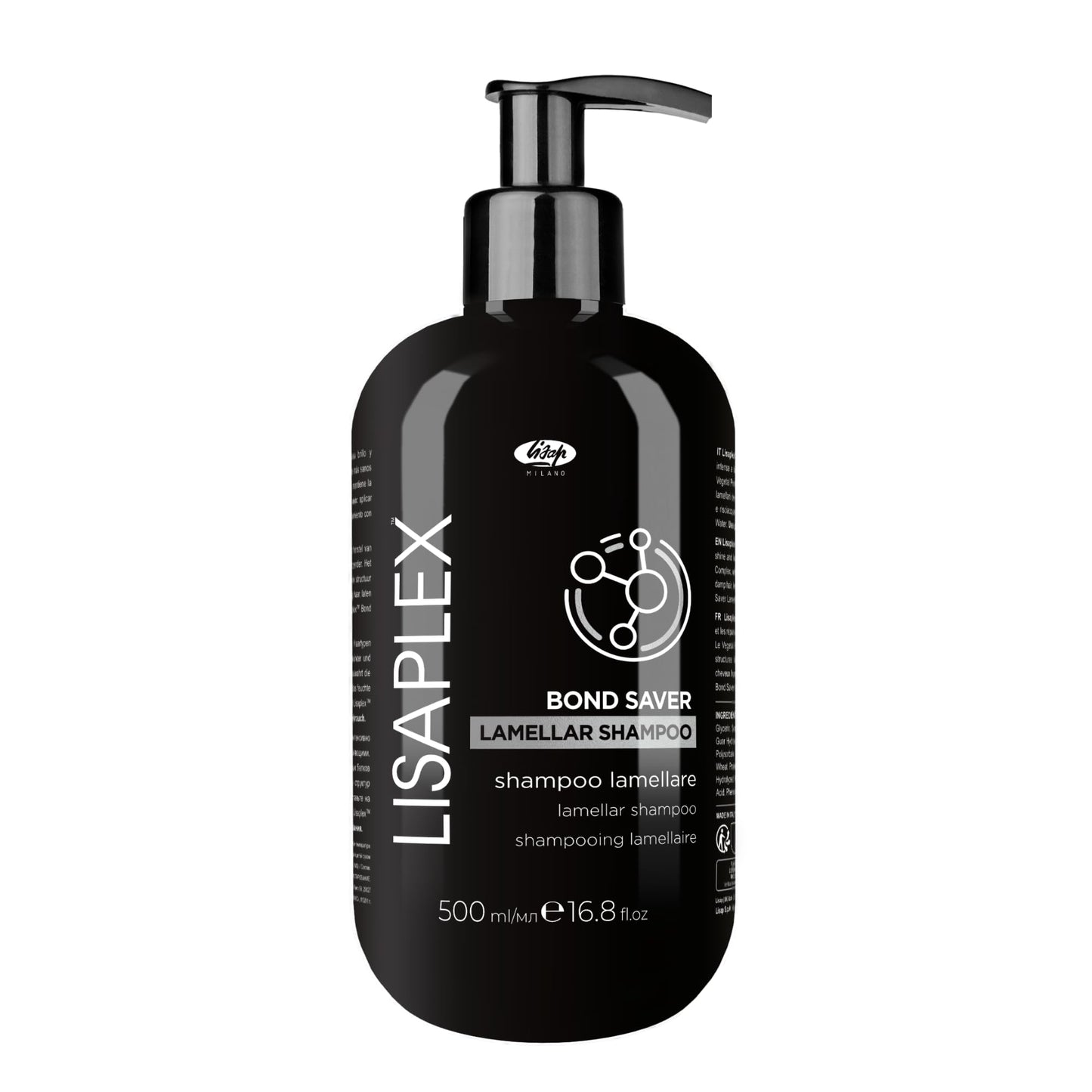 Lisap Lisaplex Bond Saver Lamellar Shampoo for All Hair Types - Damaged Hair Repair, Care & Strengthen, Sulfate Free, 16.9 fl oz Beauty & Personal Care Lisap