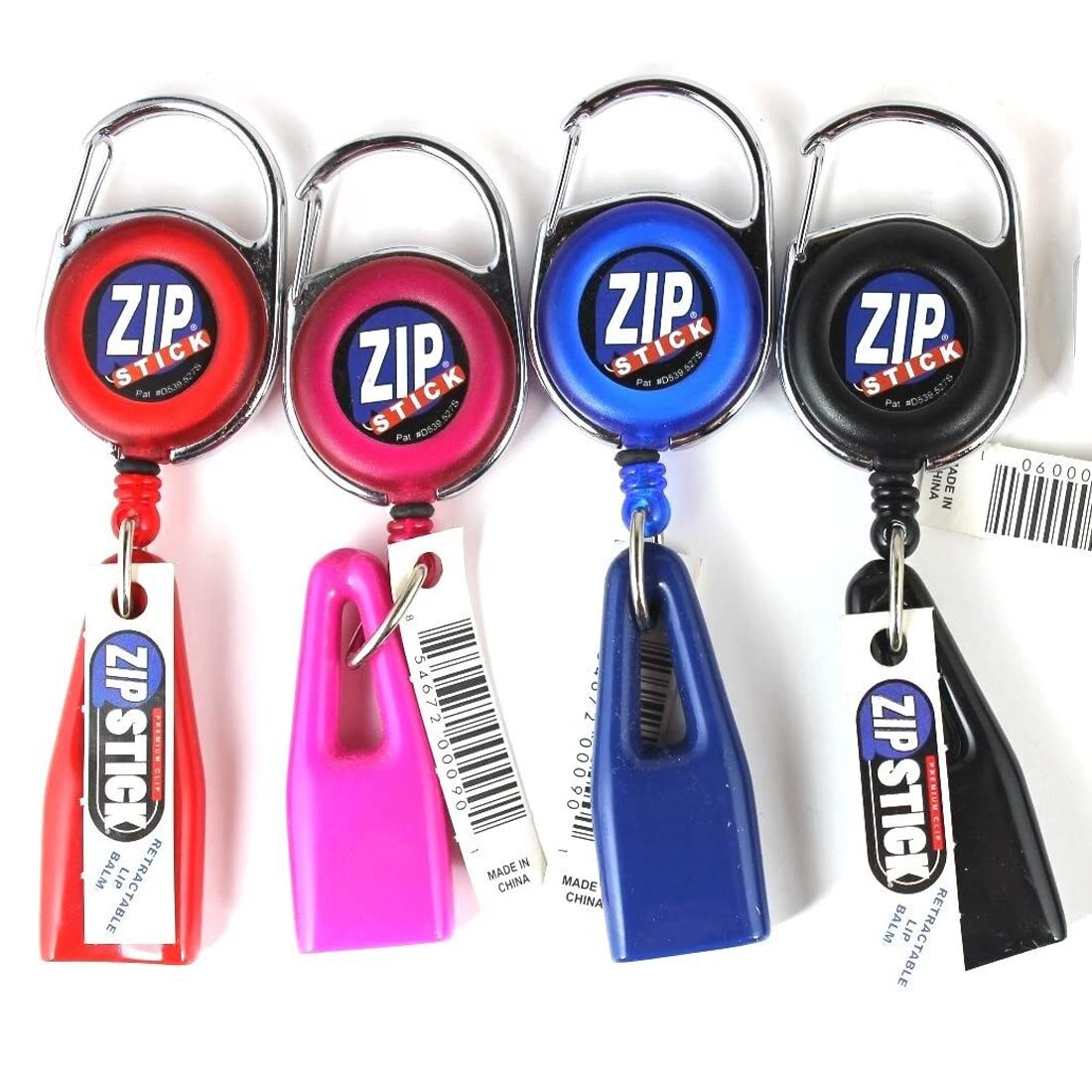 Clip-On Retractable ZIP Stick - Blue (Extends 32 Inches) Fits all Standard Stick-Type Lip Balms and Lip Gloss Beauty & Personal Care ZIP STICK