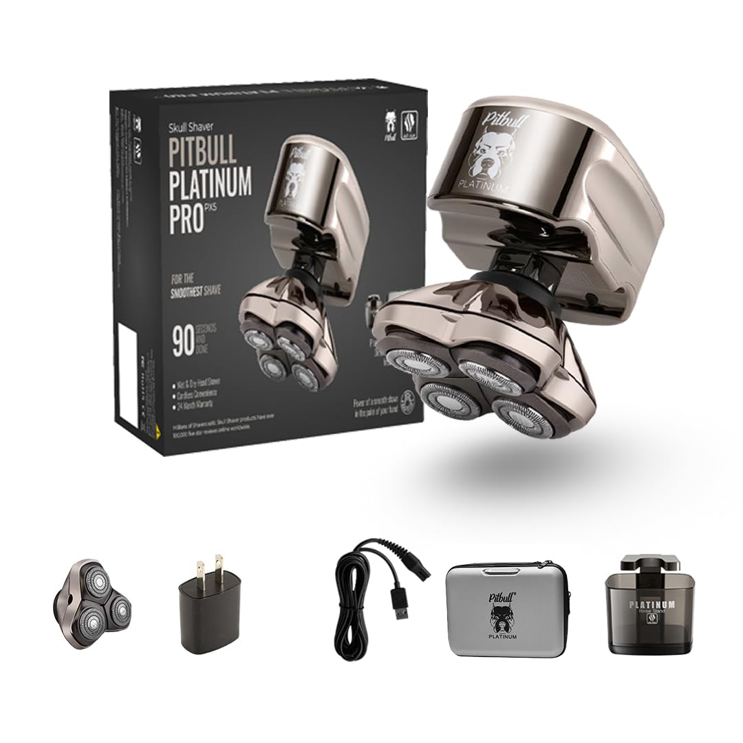 Skull Shaver - Pitbull Platinum PRO PX5 Head and Face Shaver - with Bonus Blade Beauty and Personal Care Skull Shaver