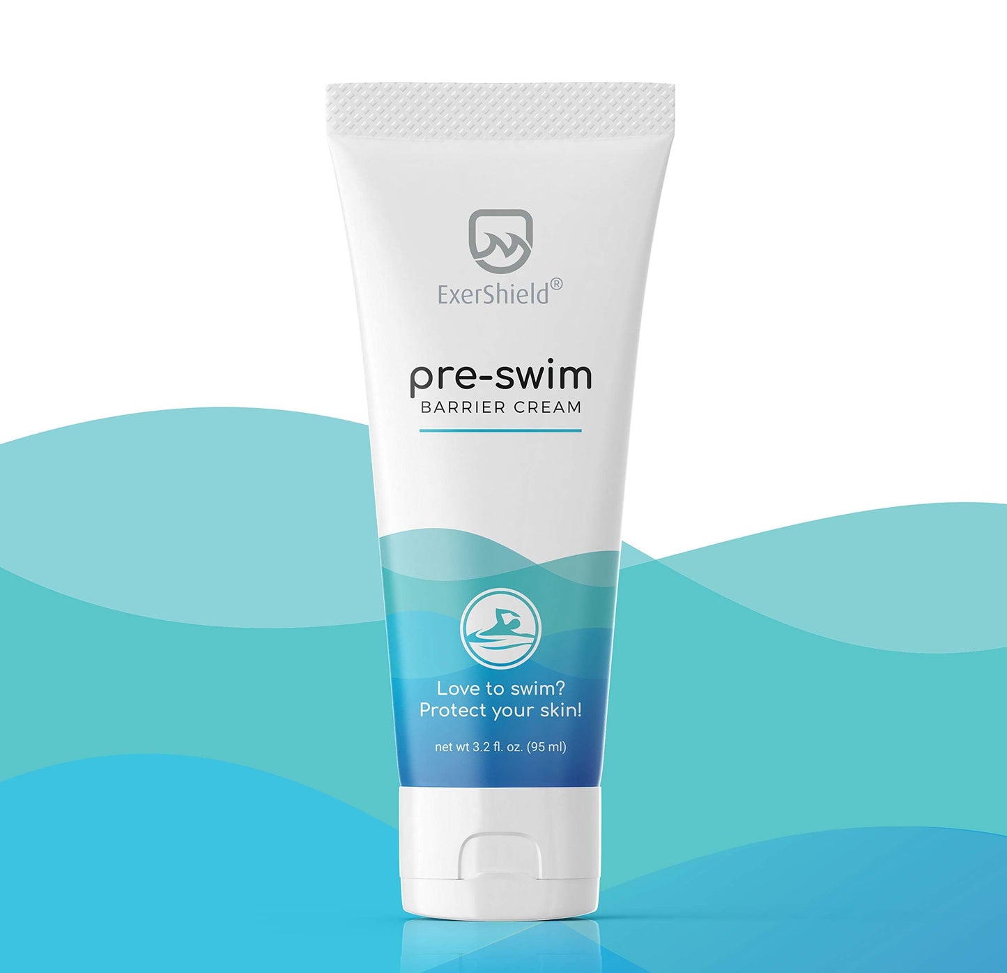 Exershield Pre-Swim Lotion -Barrier Cream for Swimmers - Protects Skin from the drying and itchy effects of pool and spa water Beauty & Personal Care Exershield