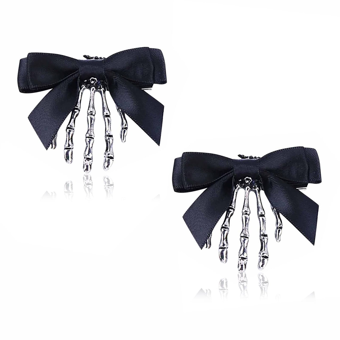 Utavu 2pcs Skeleton Hair Clip Claw Skeleton Hand Hair Clip Bone Clips Spooky Skull Goth Hair Clips Halloween Hair Accessories for Women Girls, Pack Beauty & Personal Care Utavu