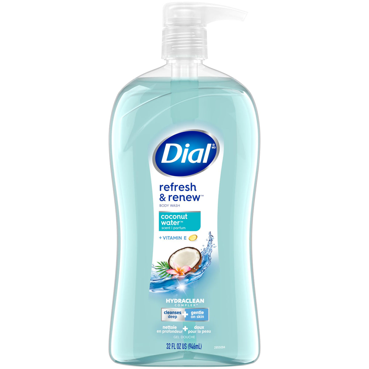 Dial Body Wash, Refresh & Renew Coconut Water, 32 fl oz Beauty & Personal Care Dial