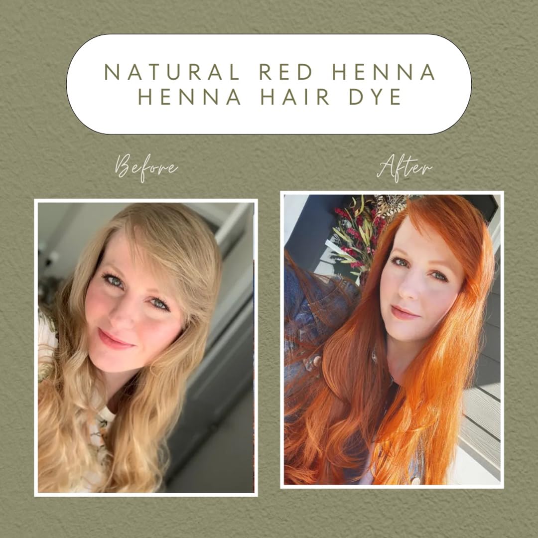 3 Packs Of Natural Red Henna Hair & Beard Color/Dye 100 Grams - Natural Hair Color, Plant-based Hair Dye - The Henna Guys Beauty & Personal Care The Henna Guys