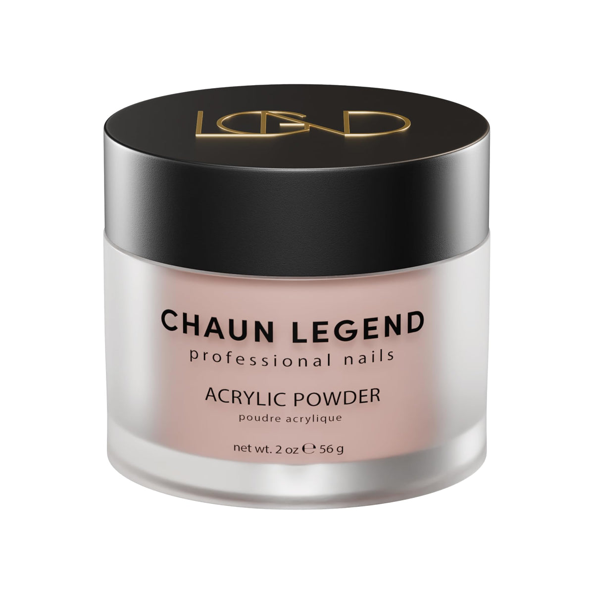 Chaun Legend Acrylic Powder, 2oz Long Lasting Salon Quality, Bubble Free, Self Leveling Professional Manicures, Fake Nails, Carving & Extensions