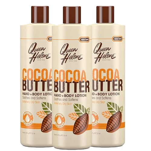 QUEEN HELENE Cocoa Butter Hand & Body Lotion 16 oz (Pack of 3) Beauty & Personal Care Queen Helene