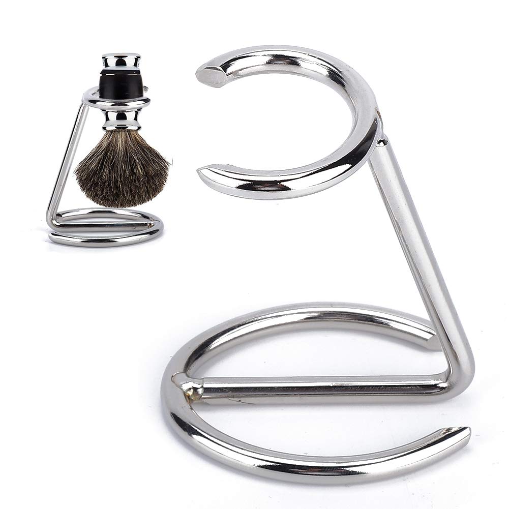 Shaving Brush Holder,Razor Brush Stand Men Shaving Brush Stainless Steel Stand Razor Holder for Salon Home Travel Use Beauty and Personal Care Nikou