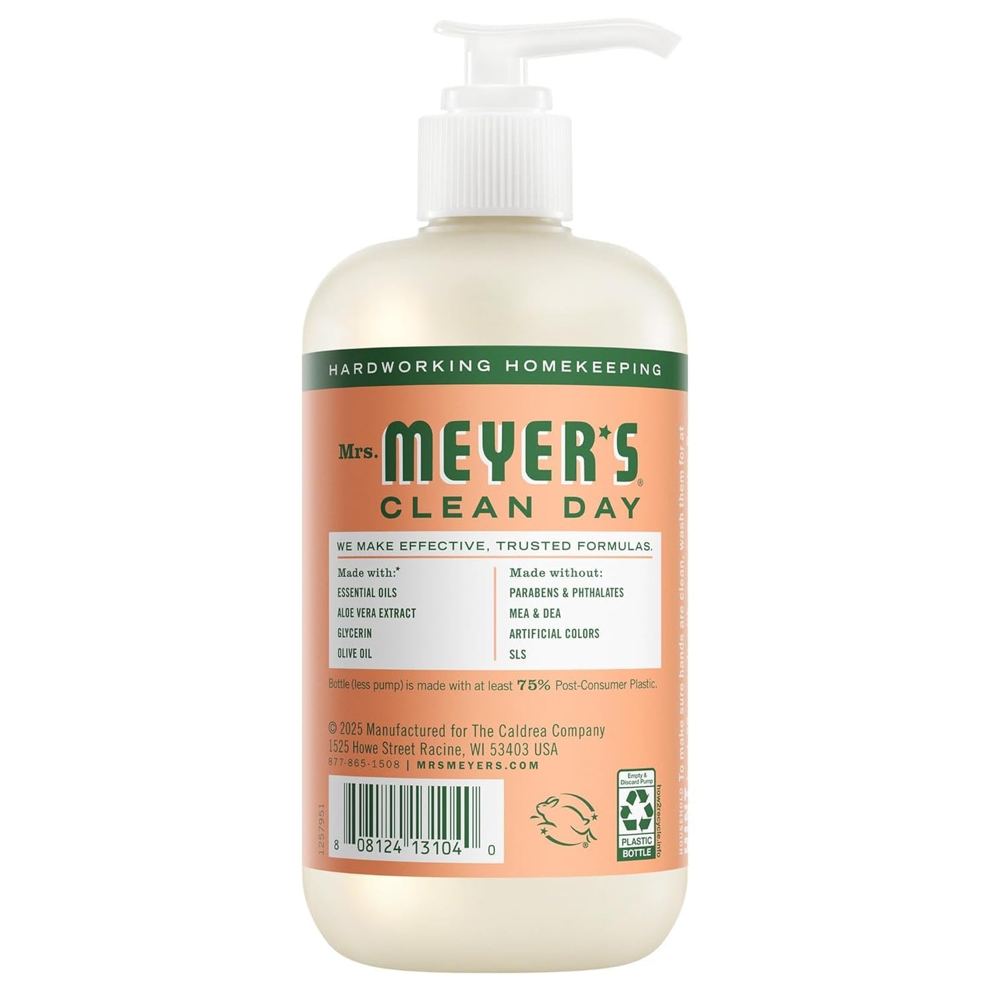 MRS. MEYER'S Liquid Hand Soap 12.5 OZ Scents Variety Pack 6 ( Rosemary, Basil, Geranium, Honeysuckle, Lavender, and Lemon Verbena) Beauty & Personal Care Mrs. MEYER'S