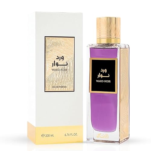 RASASI Ward Noir Eau de Parfum Spray 200ml (6.76 Oz) | Bold Fruity Floral Perfume with Blackcurrant, Turkish Rose & Patchouli | Unisex Luxury Beauty & Personal Care RASASI